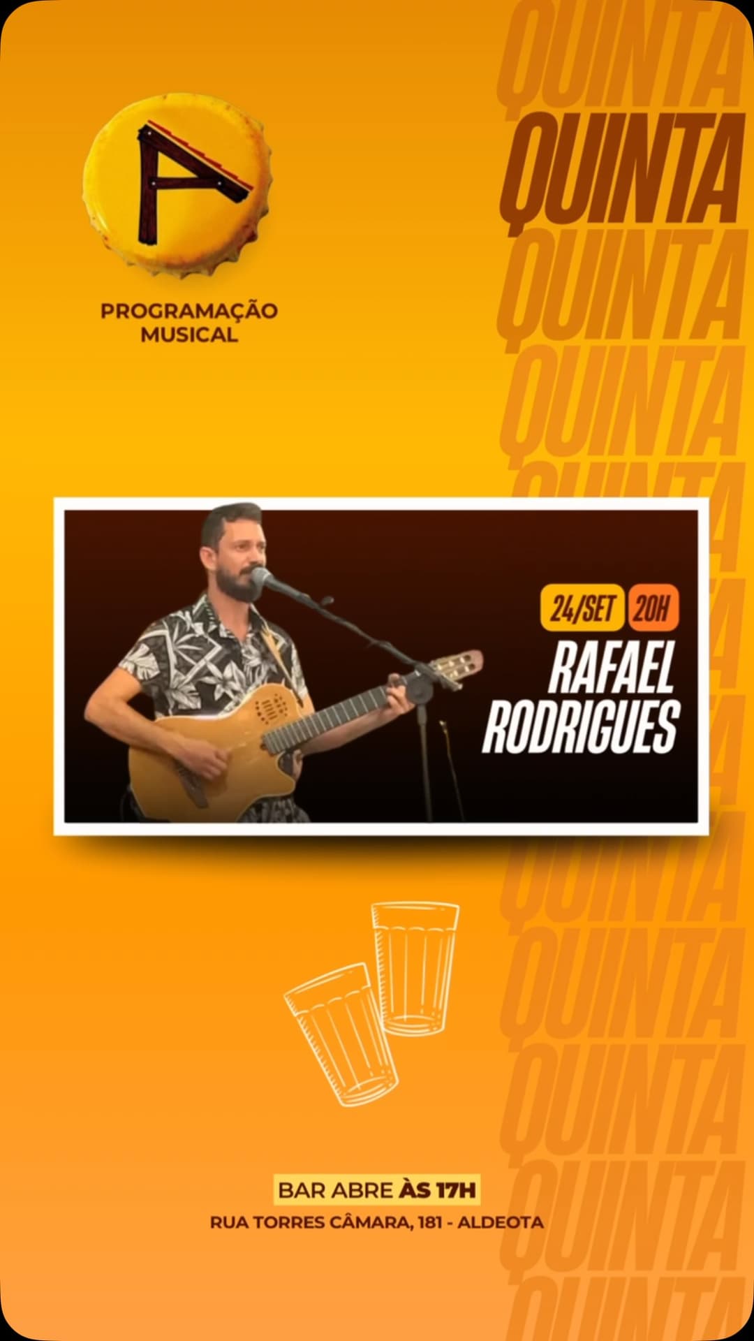Flyer de Rafael Rodrigues