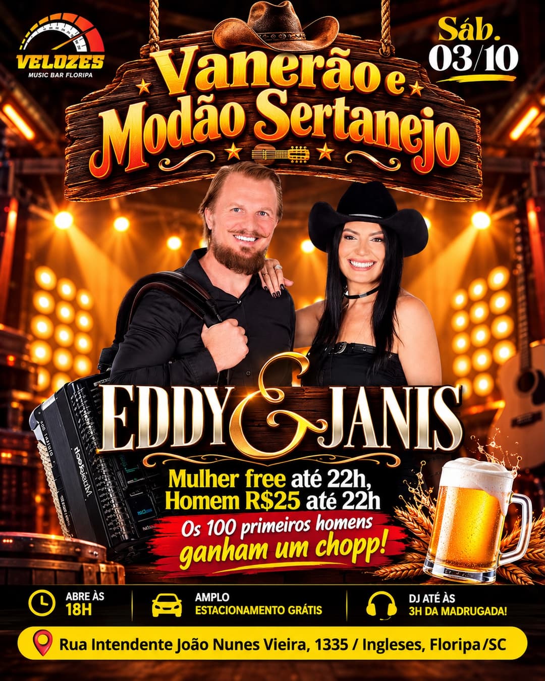 Flyer de Eddy & Janis