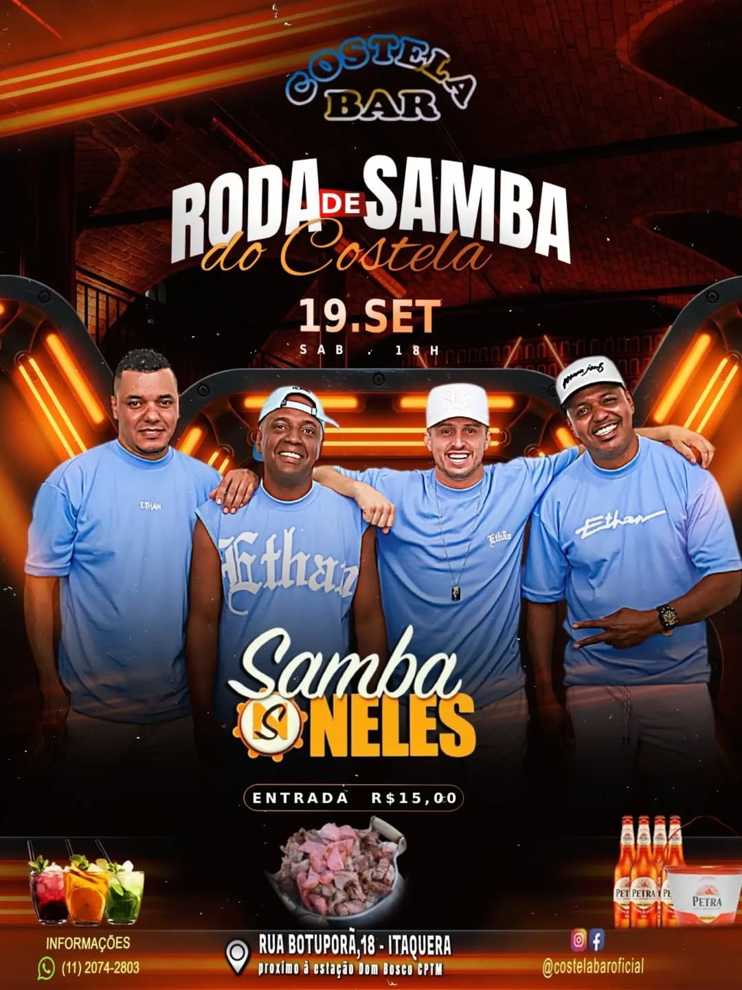 Flyer de Samba O Neles