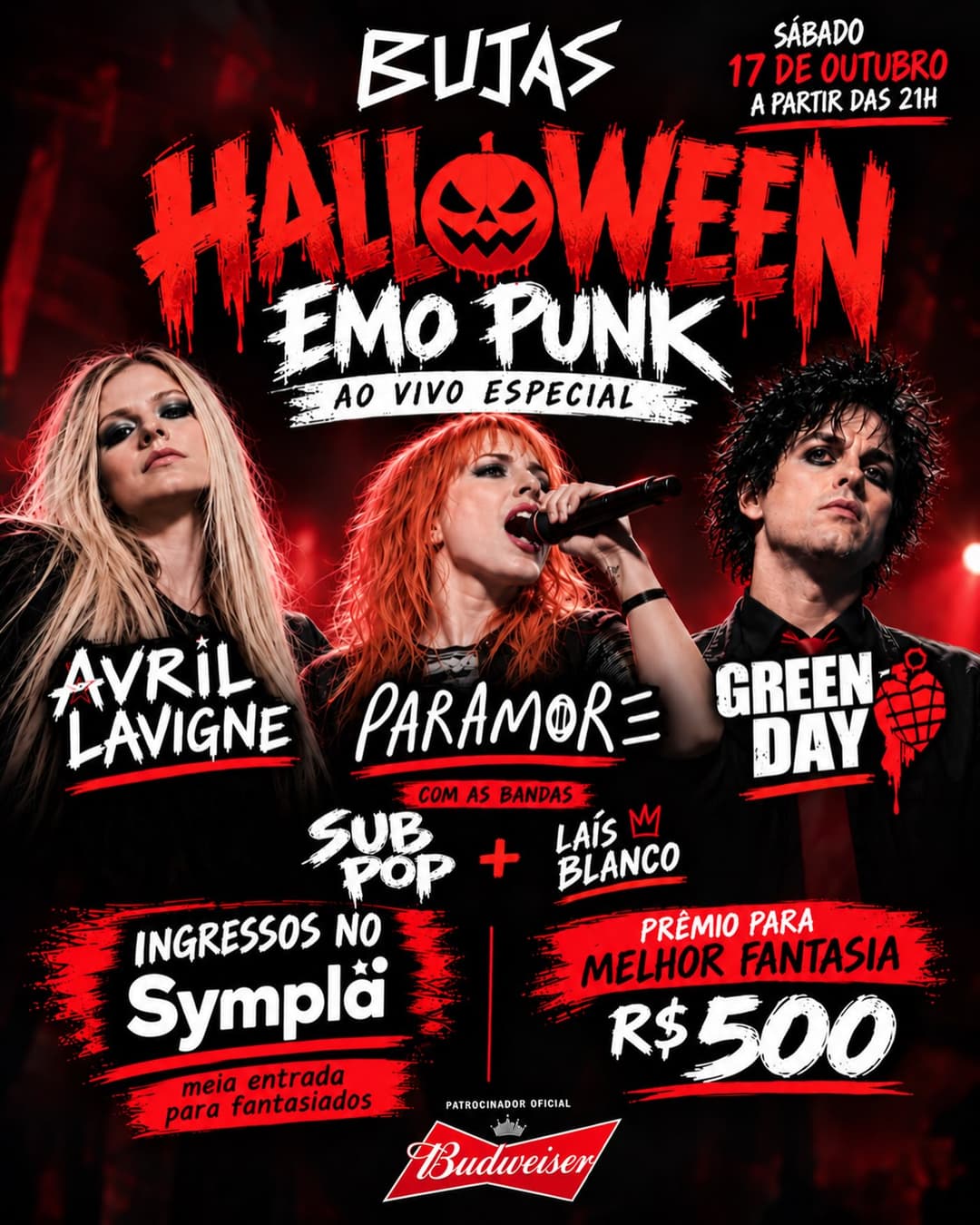 Flyer de Subpop e Lais Andrea