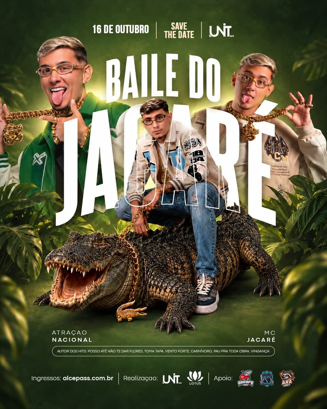 Flyer de MC Jacaré