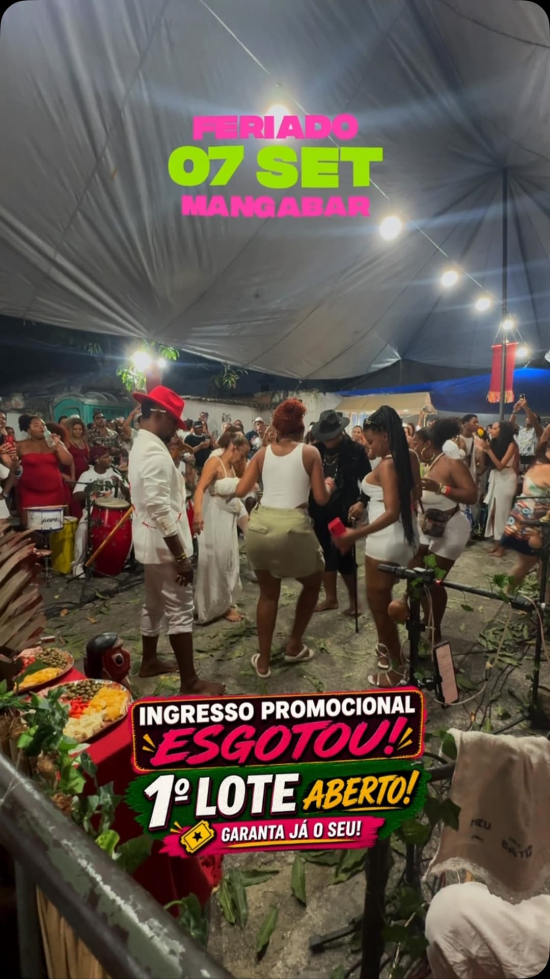 Flyer de Embalaê Roda de Samba