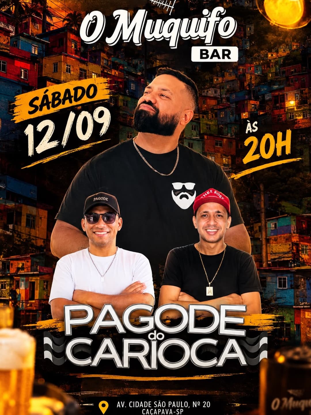 Flyer de Pagode do Adriano Carioca
