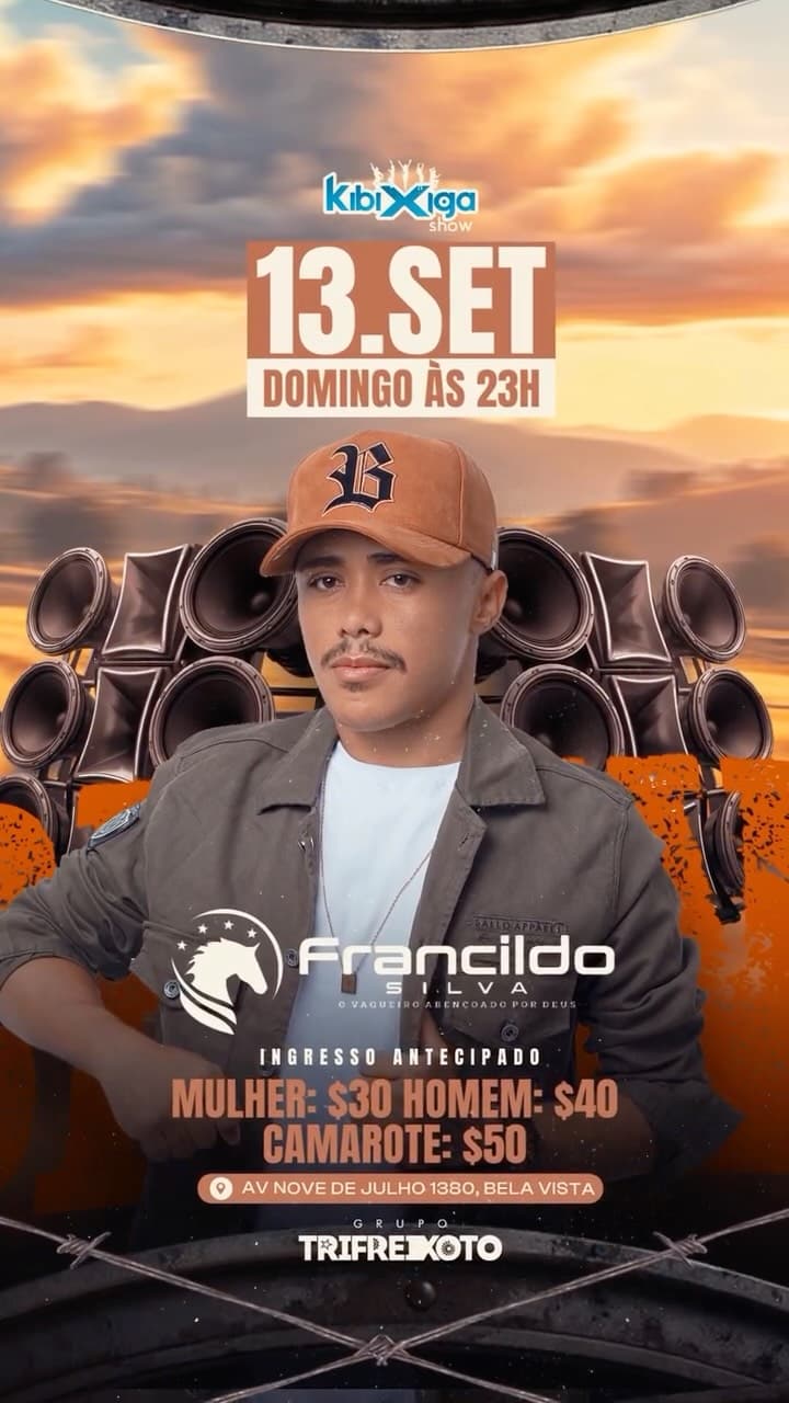 Flyer de Francildo Silva
