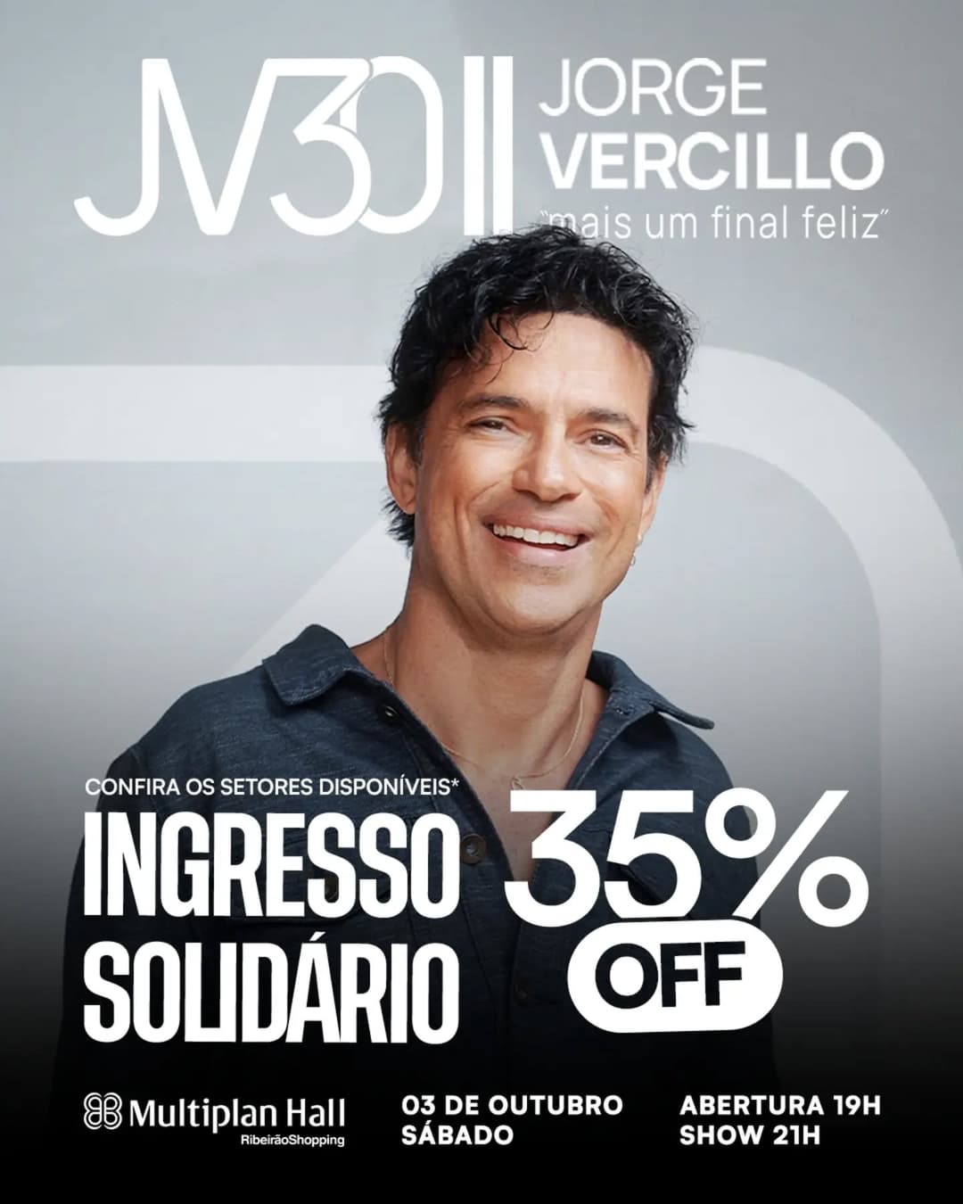Flyer de Jorge Vercillo