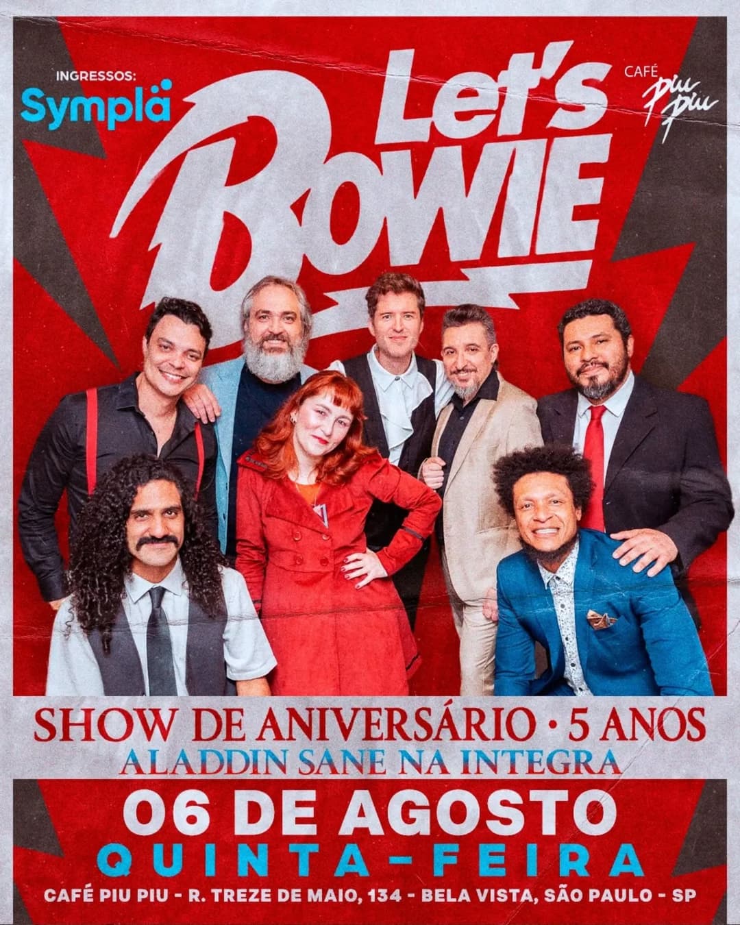 Flyer de Let's Bowie