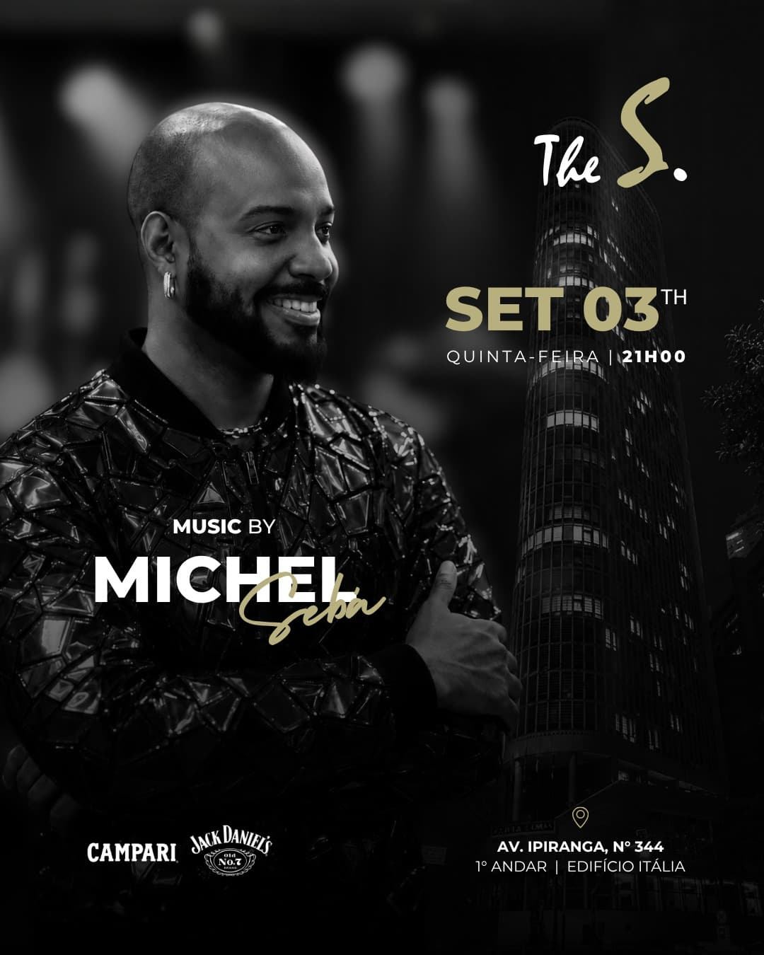 Flyer de Michel Sebá