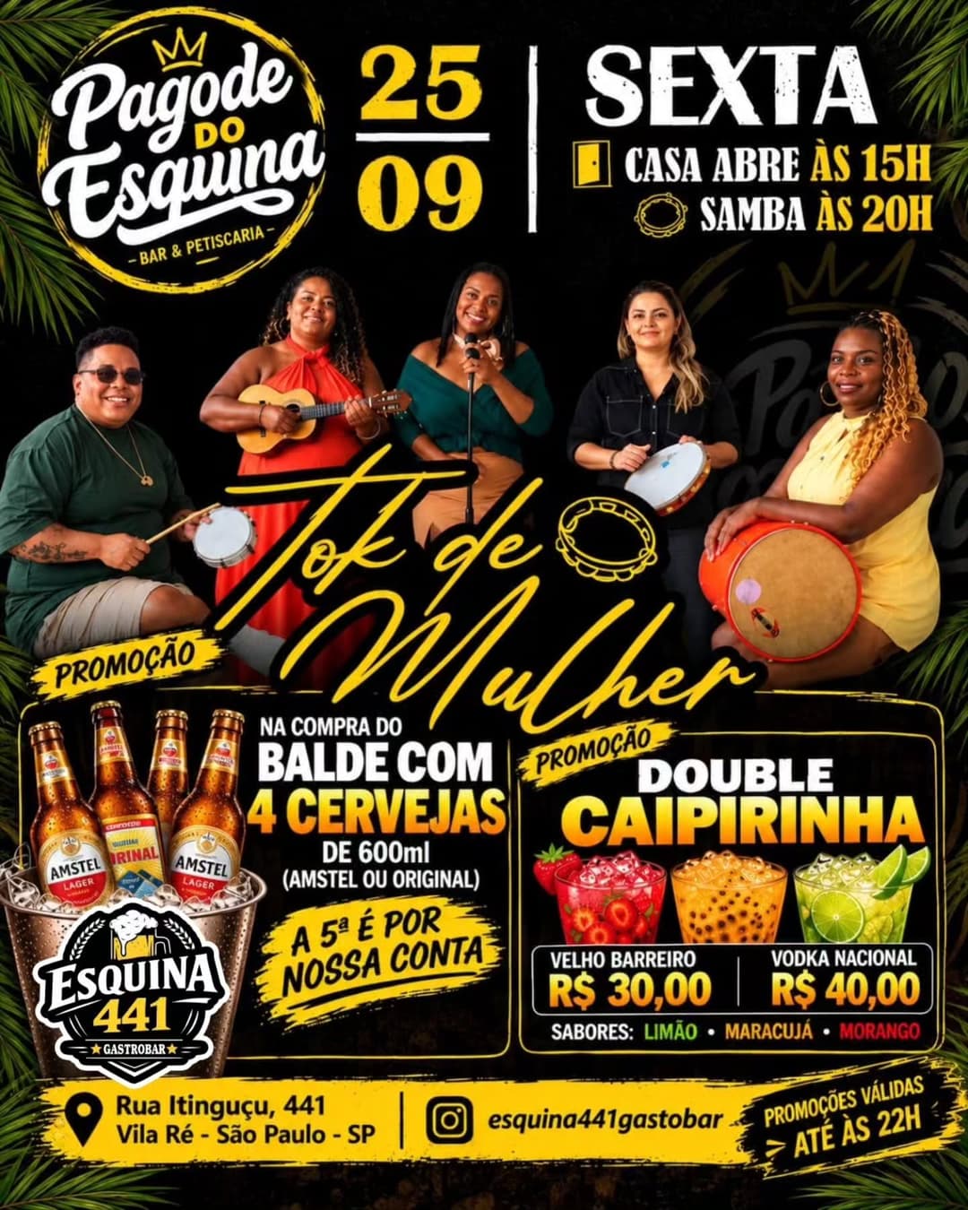 Flyer de Grupo Tok de Mulher