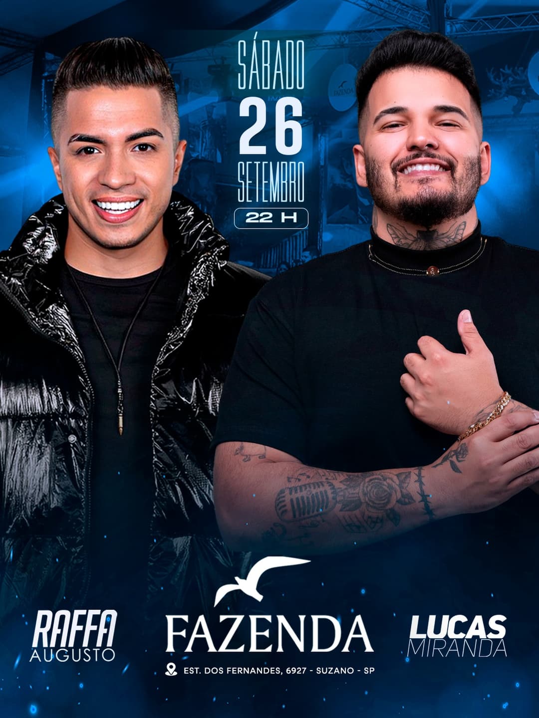 Flyer de Lucas Miranda, Raffa Augusto e mais 2 artistas