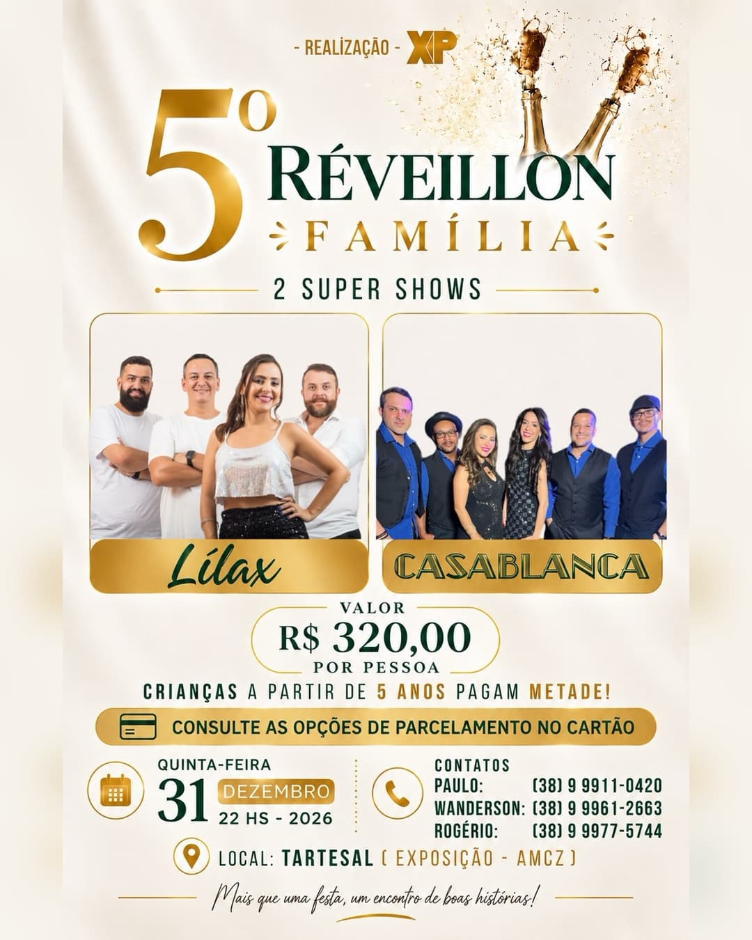 Flyer de Lílax e Casablanca