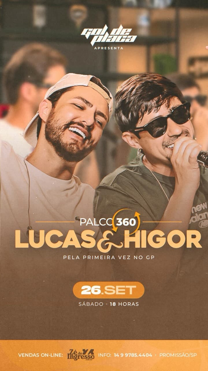Flyer de Lucas & Higor