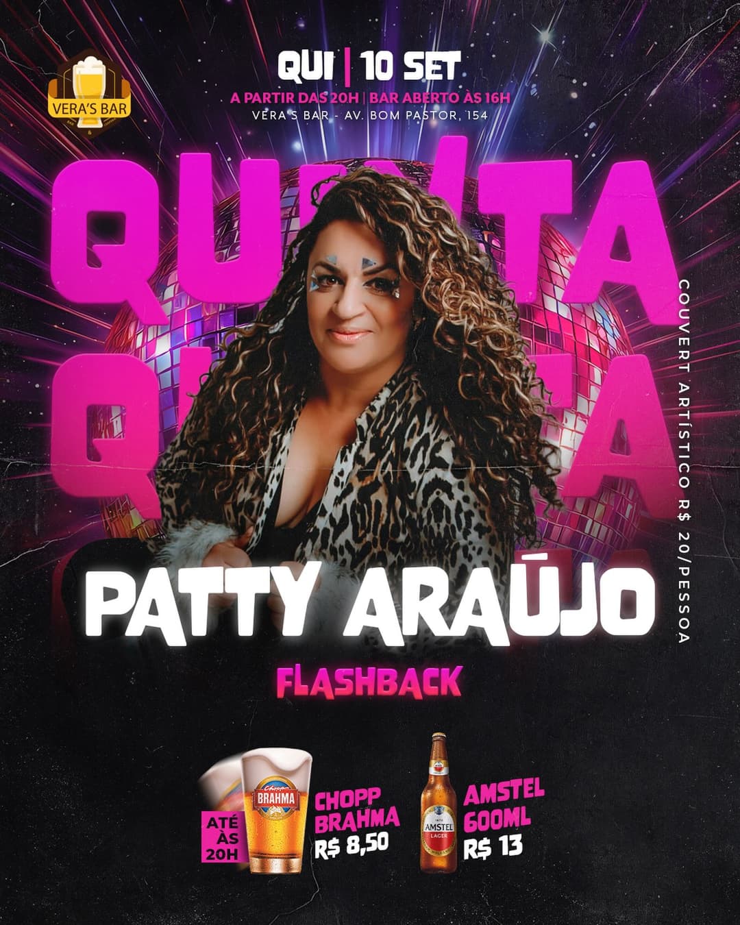 Flyer de Patty Araújo