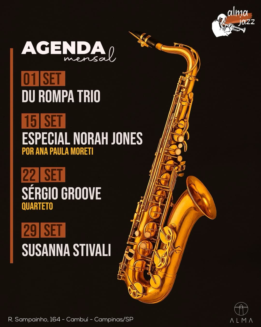 Flyer de Ana Paula Moreti
