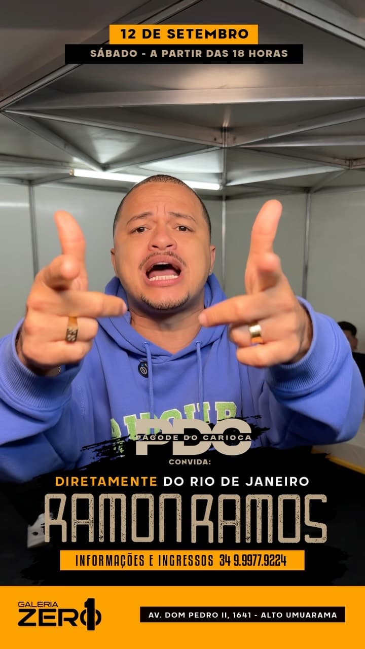 Flyer de Pagode do Carioca e Ramon Ramos