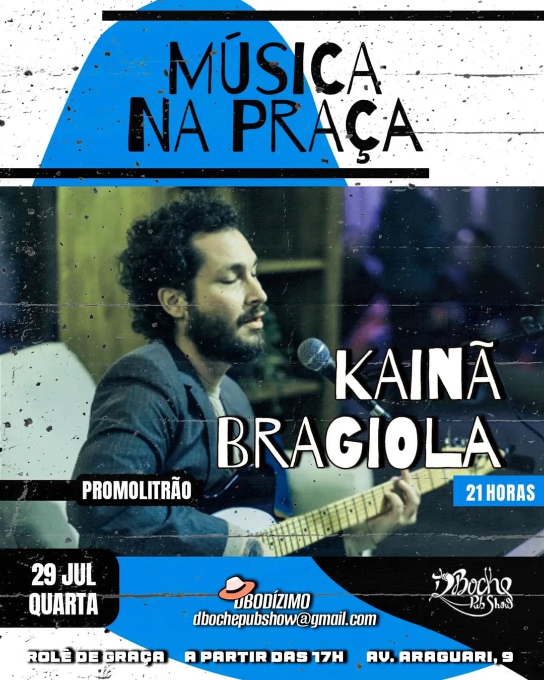 Flyer de Kainã Bragiola