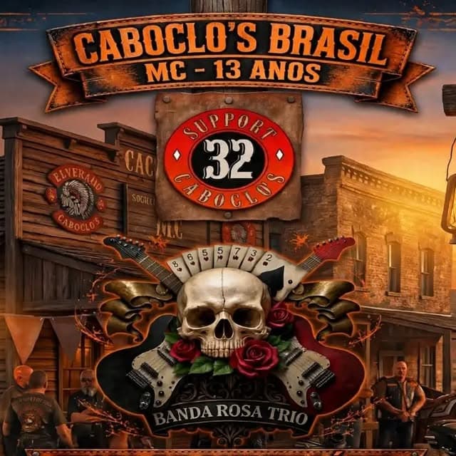 Flyer de Banda Rosa Trio