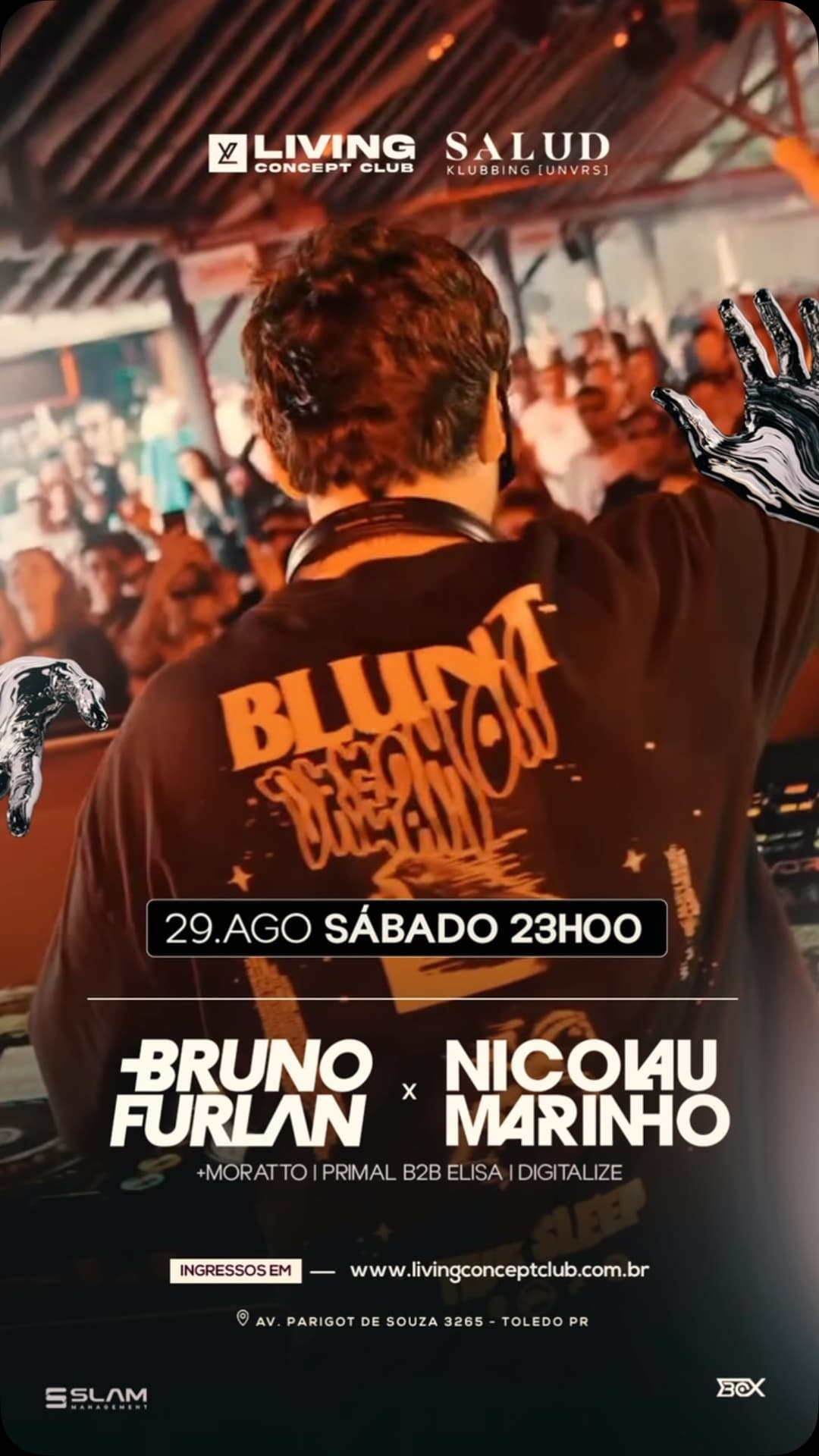 Flyer de Bruno Furlan e Nicolau Marinho