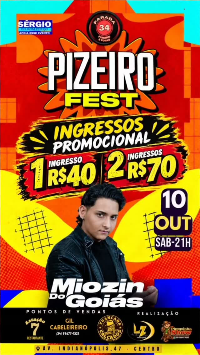 Flyer de Miozin do Goiás