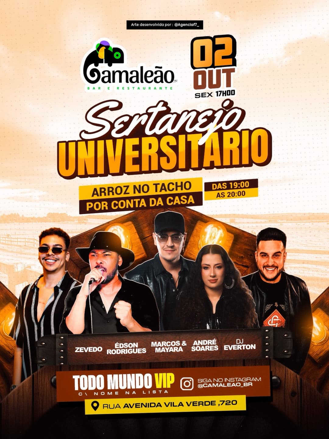 Flyer de Zevedo, Edson Rodrigues, ANDRÉ SOARES e mais 2 artistas