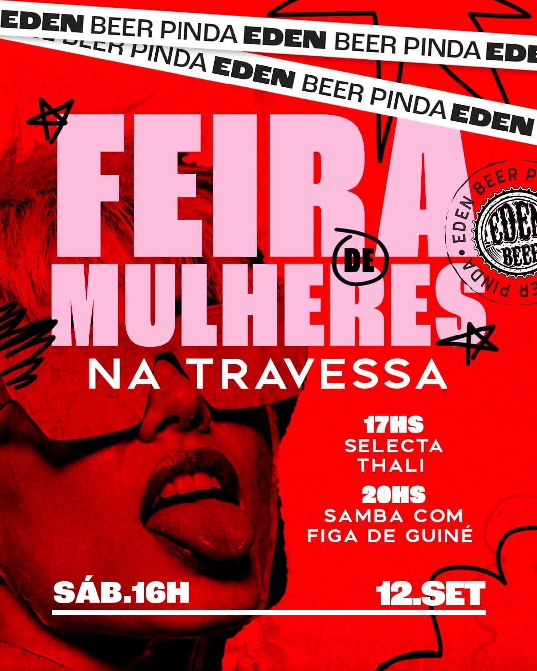Flyer de Figadeguine.samba e DJ Selecta Thali