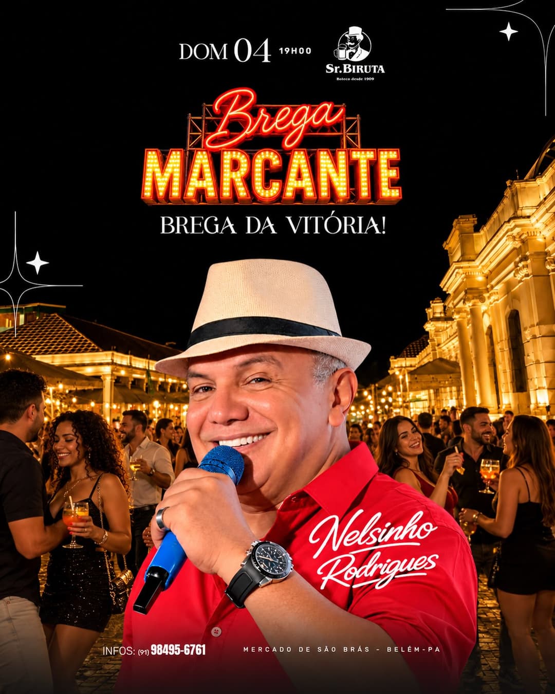 Flyer de Nelsinho Rodrigues e BREGA MARCANTE