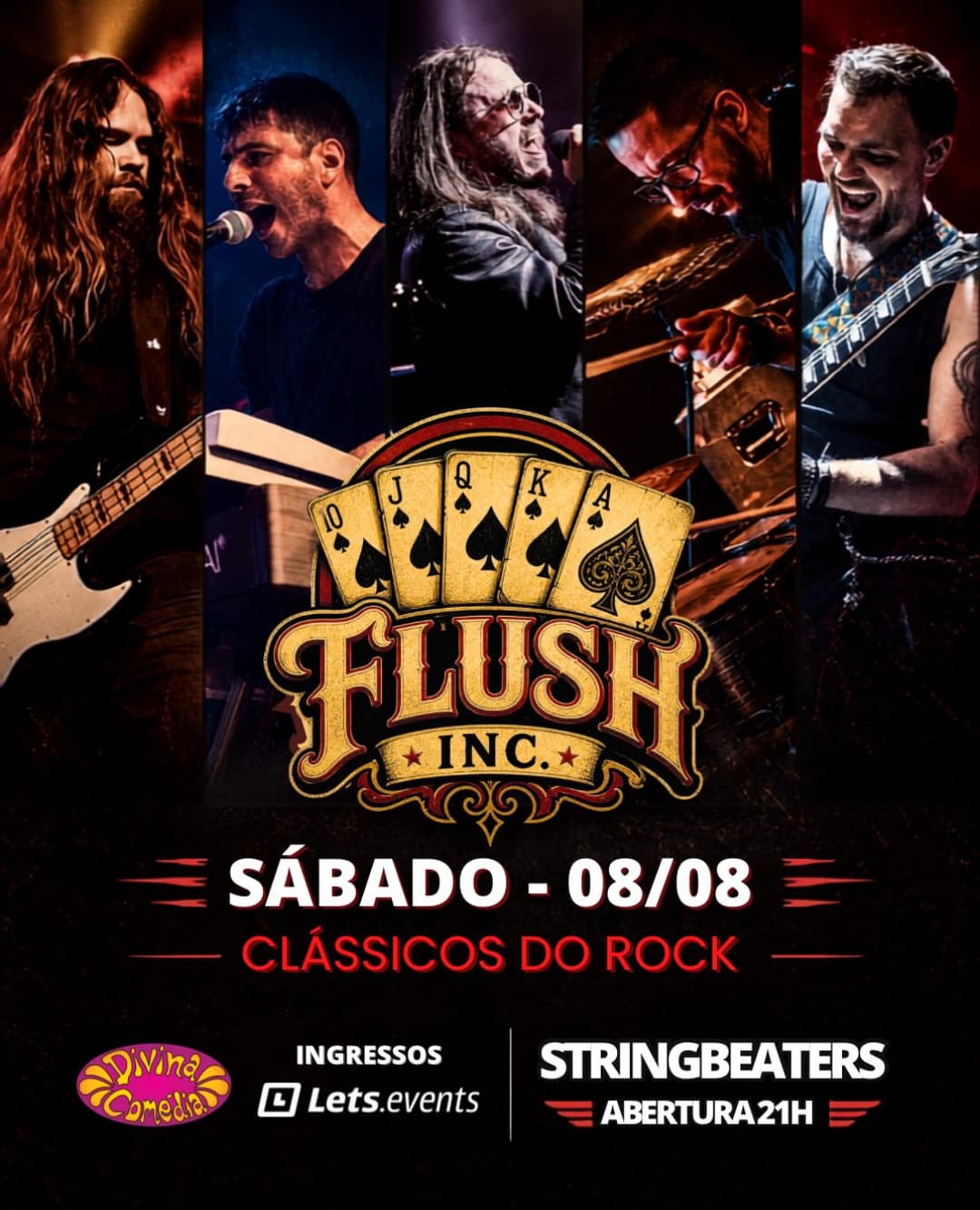 Flyer de Flush INC. e Stringbeaters