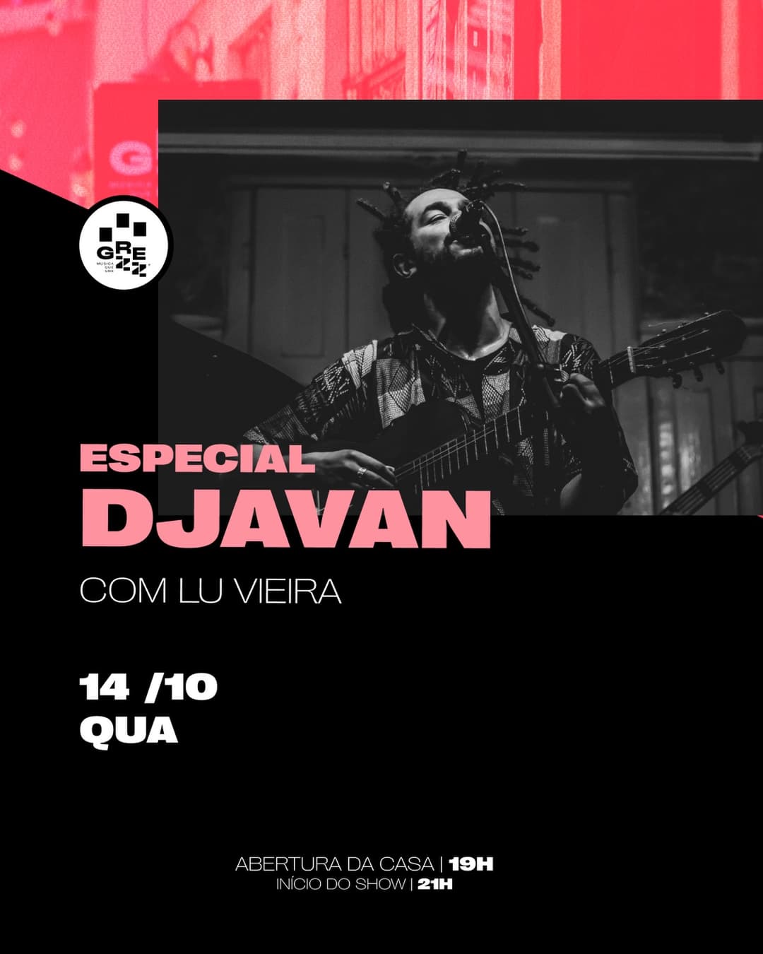 Flyer de Lu Vieira