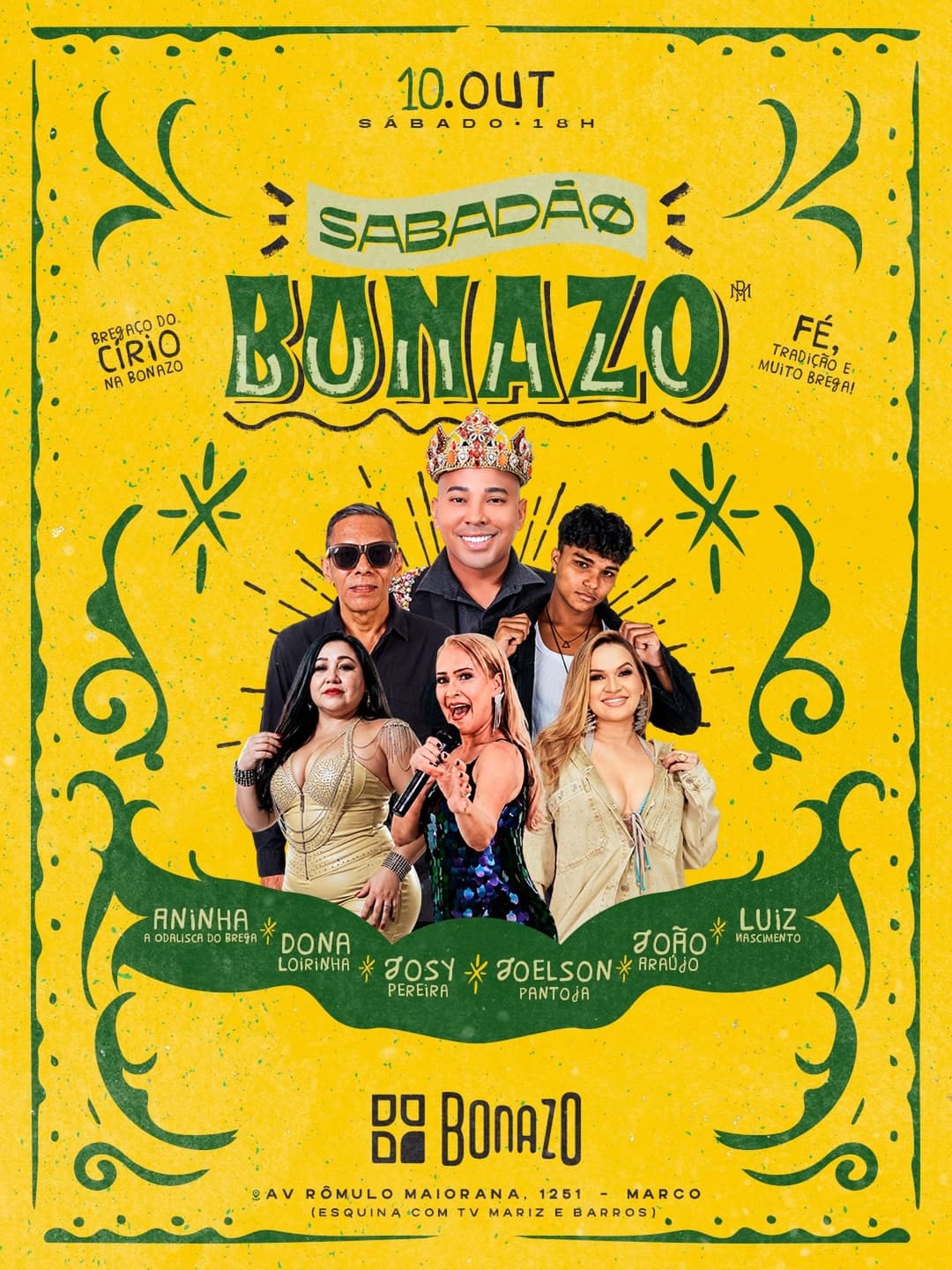 Flyer de Joelson Pantoja O Príncipe, ANINHA e mais 4 artistas