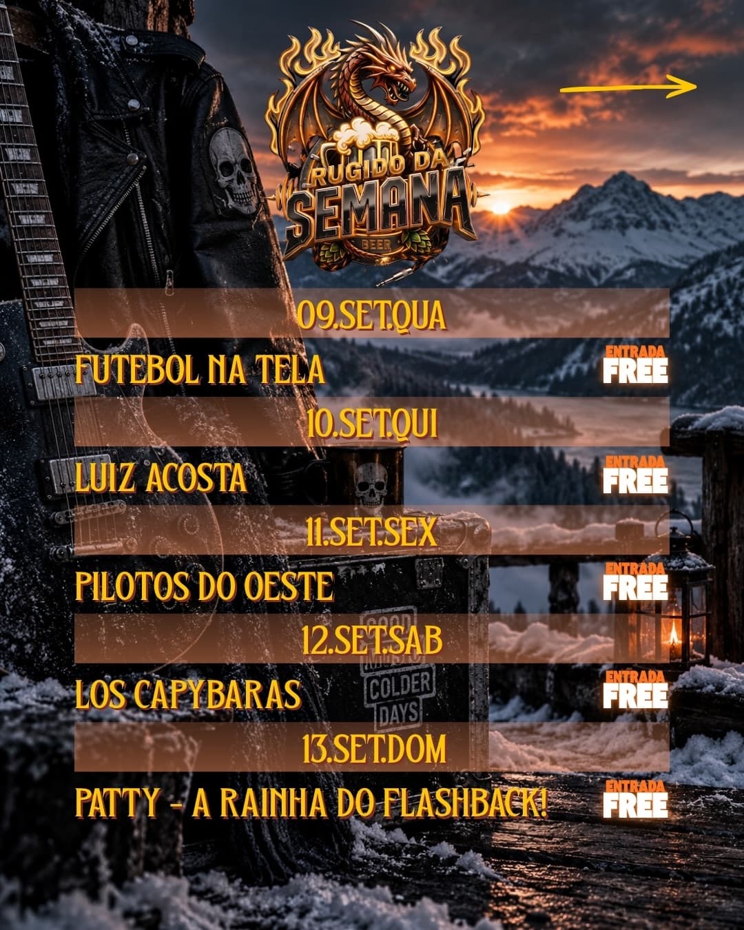Flyer de Los Capybaras