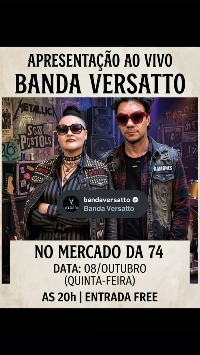 Flyer de Banda Versatto