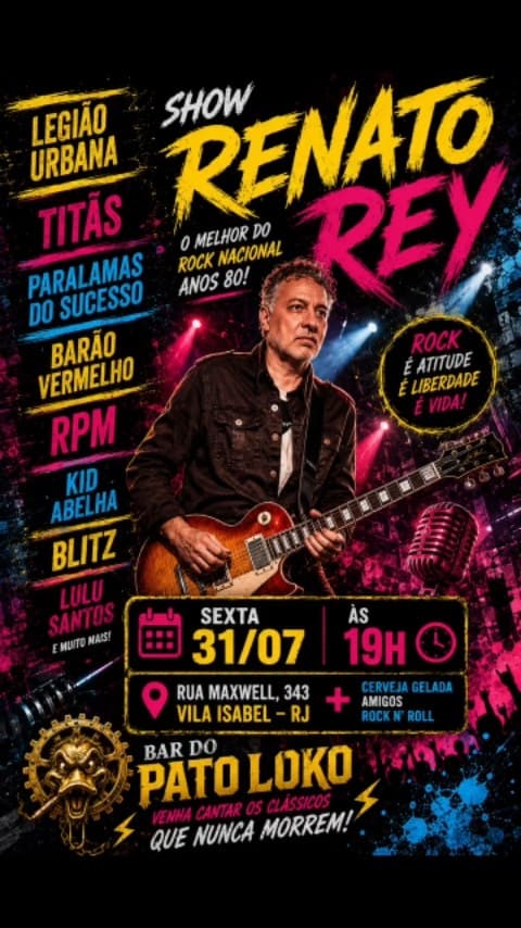 Flyer de Renato Rey & Banda