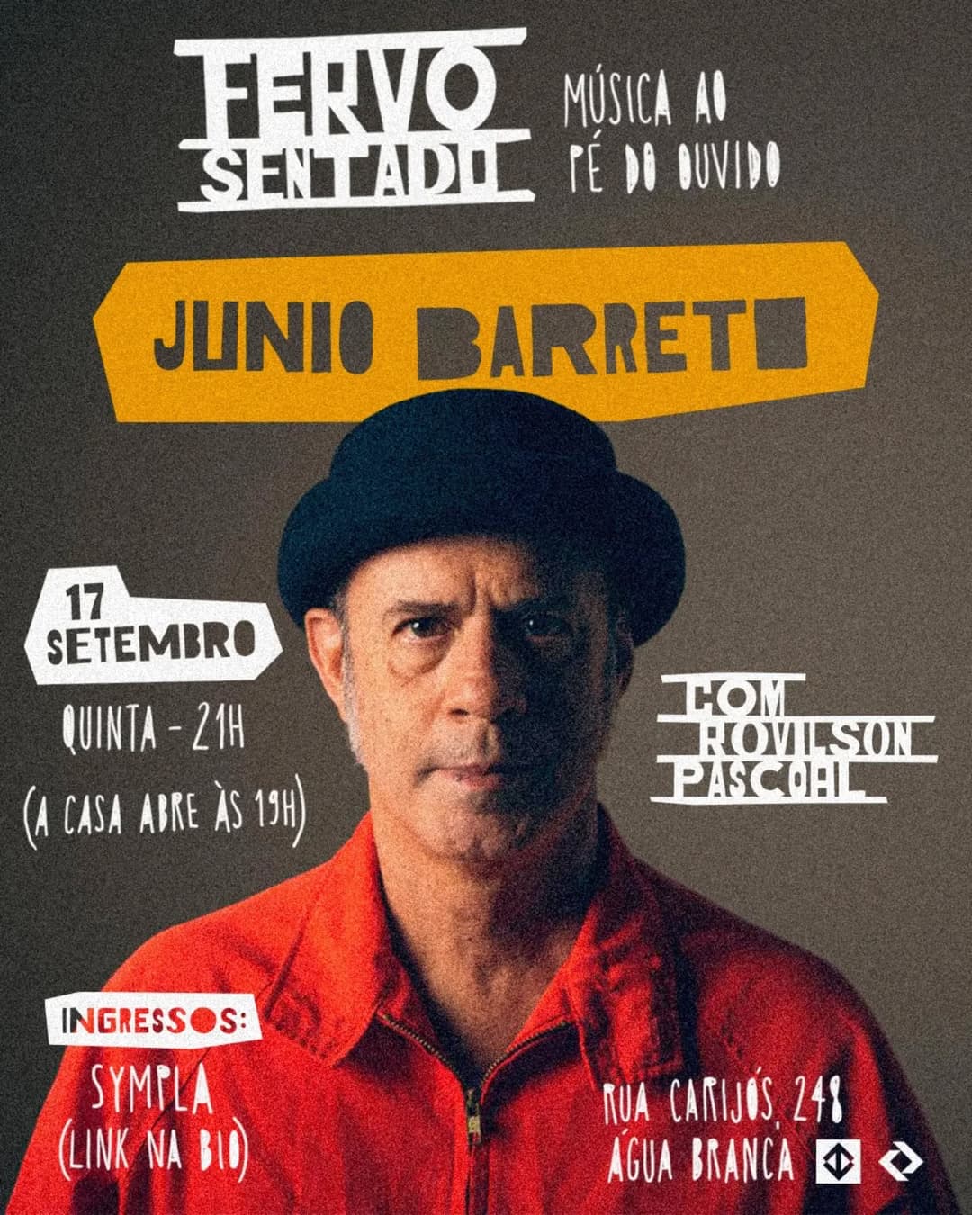 Flyer de Junio Barreto