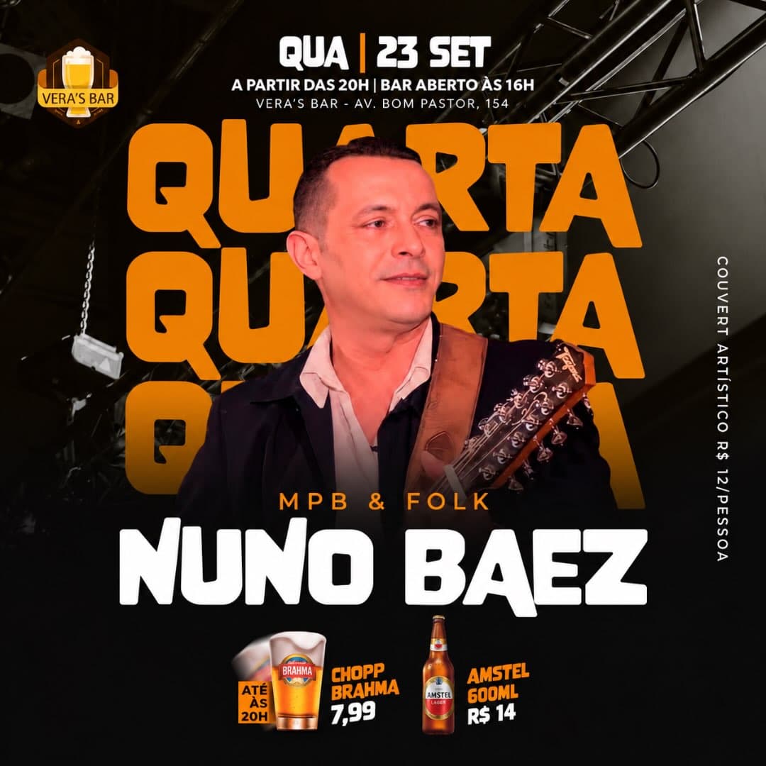 Flyer de Nuno Baez