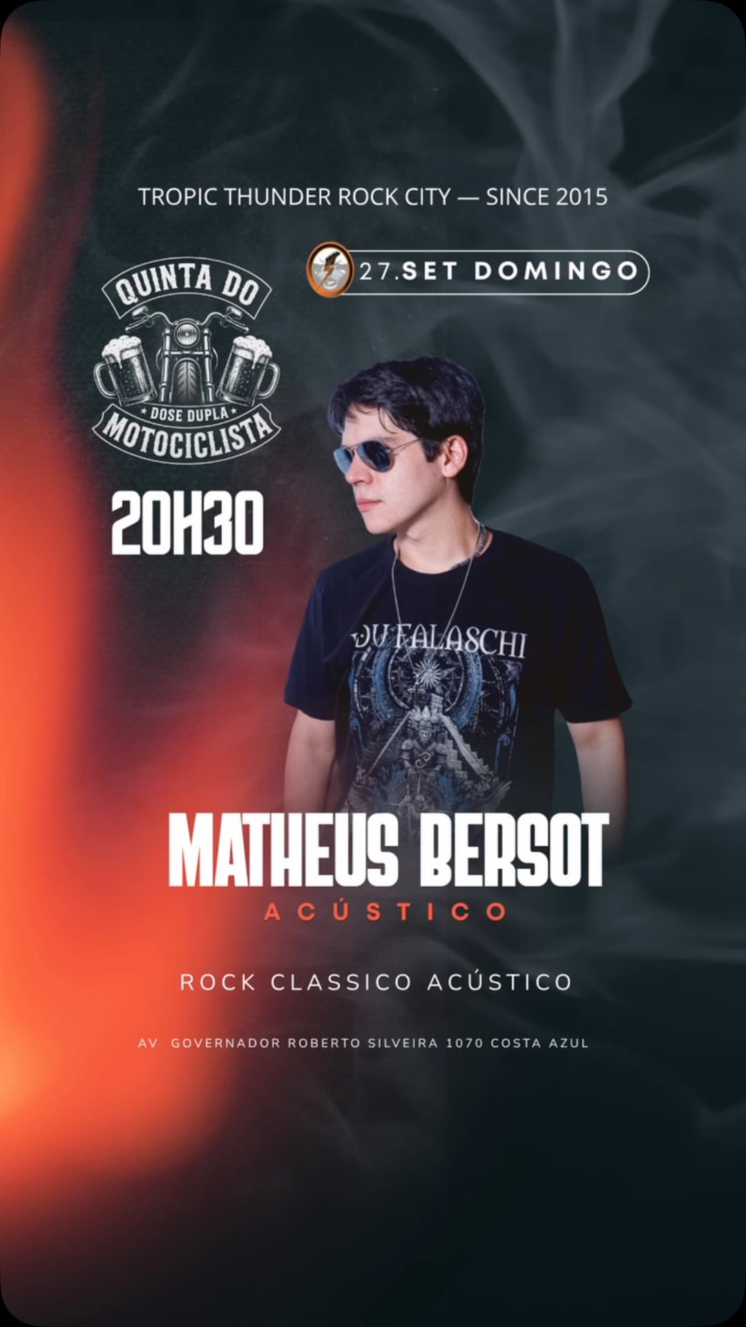 Flyer de Matheus Bersot