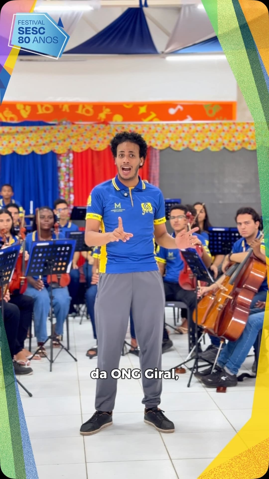 Flyer de Orquestra Meninas e Meninos da Alegria e GiraL