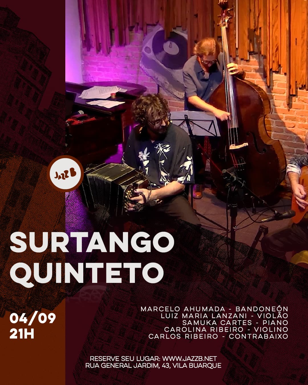 Flyer de Surtango Quinteto