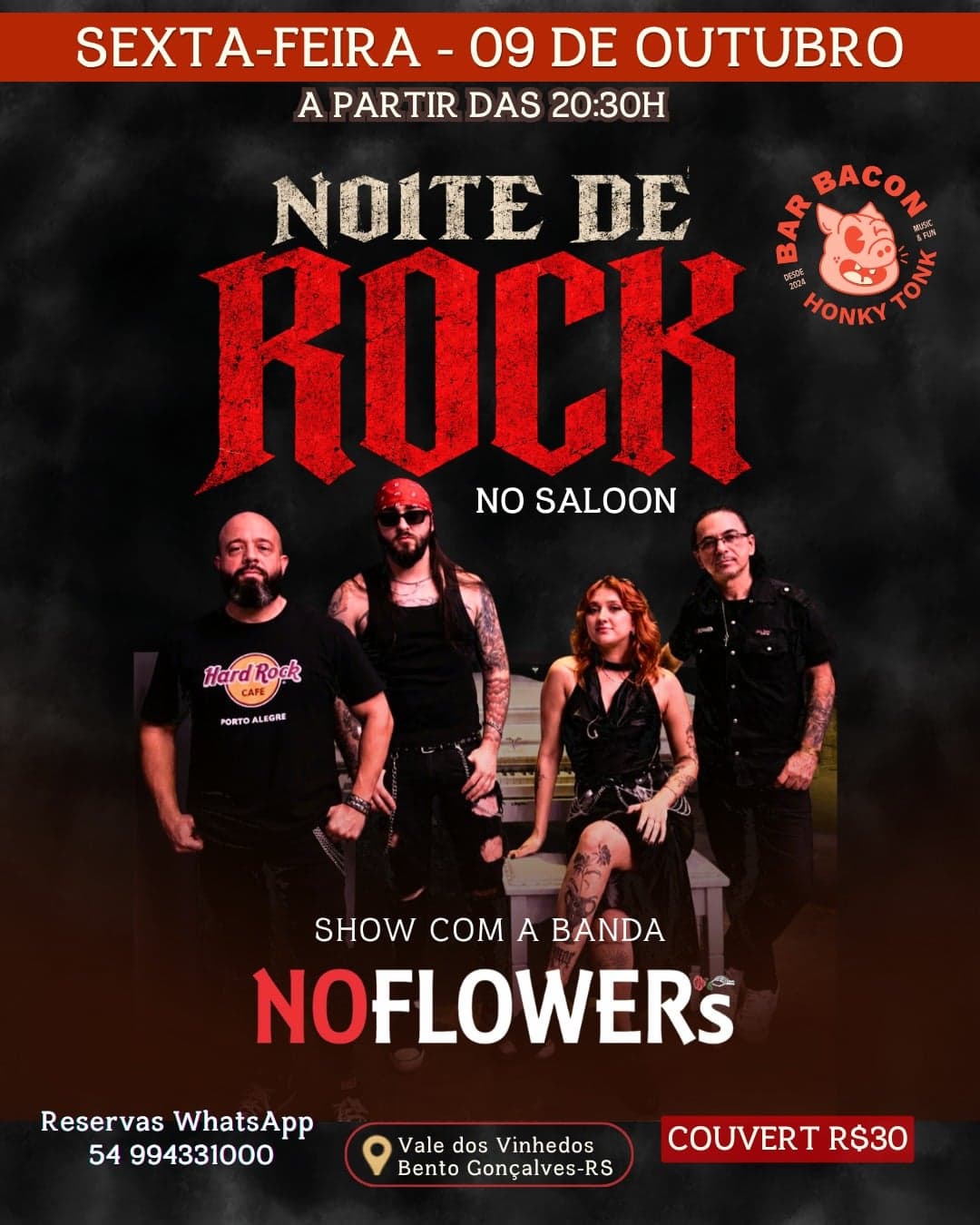 Flyer de No Flowers