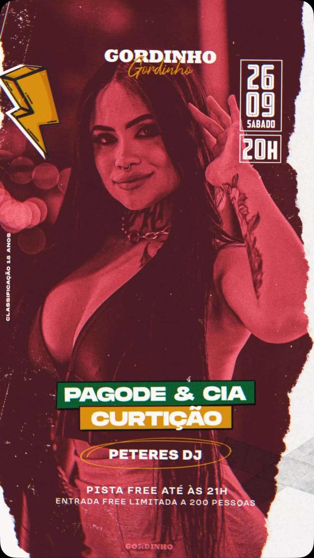Flyer de Grupo Pagode e Cia Oficial e mais 2 artistas