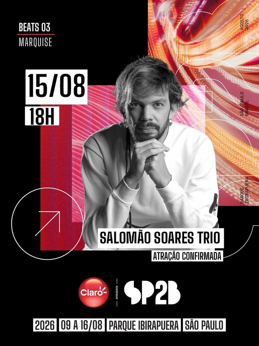 Flyer de Salomão Soares, Carlinhos Noronha e Ivan Castro