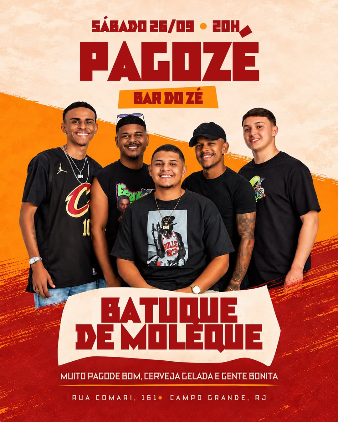 Flyer de Ricky Vieira e obatuquedemoleque