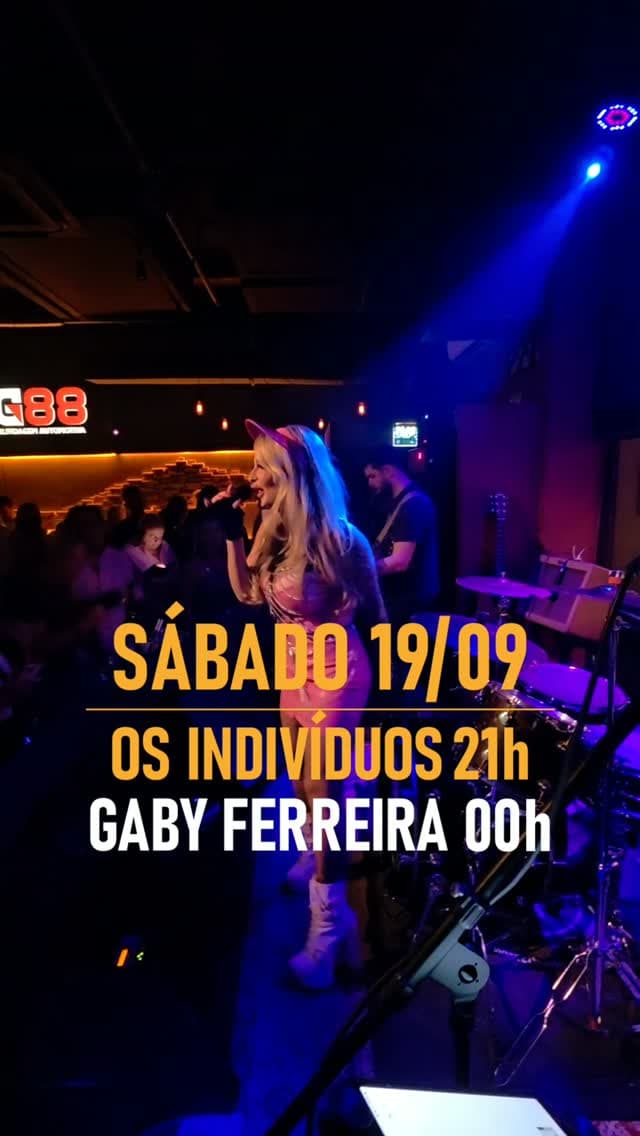 Flyer de Gaby Ferreira e Os Indivíduos