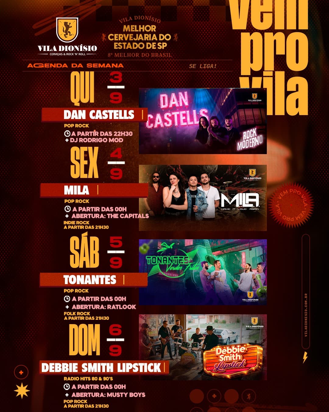 Flyer de DJ Rodrigo Mod e Dan Castells
