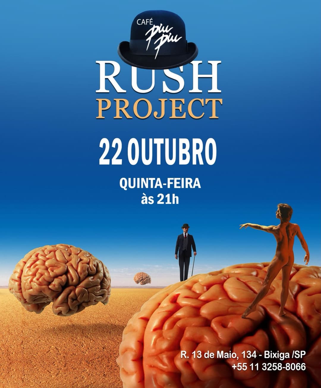 Flyer de Rush Project e quinta