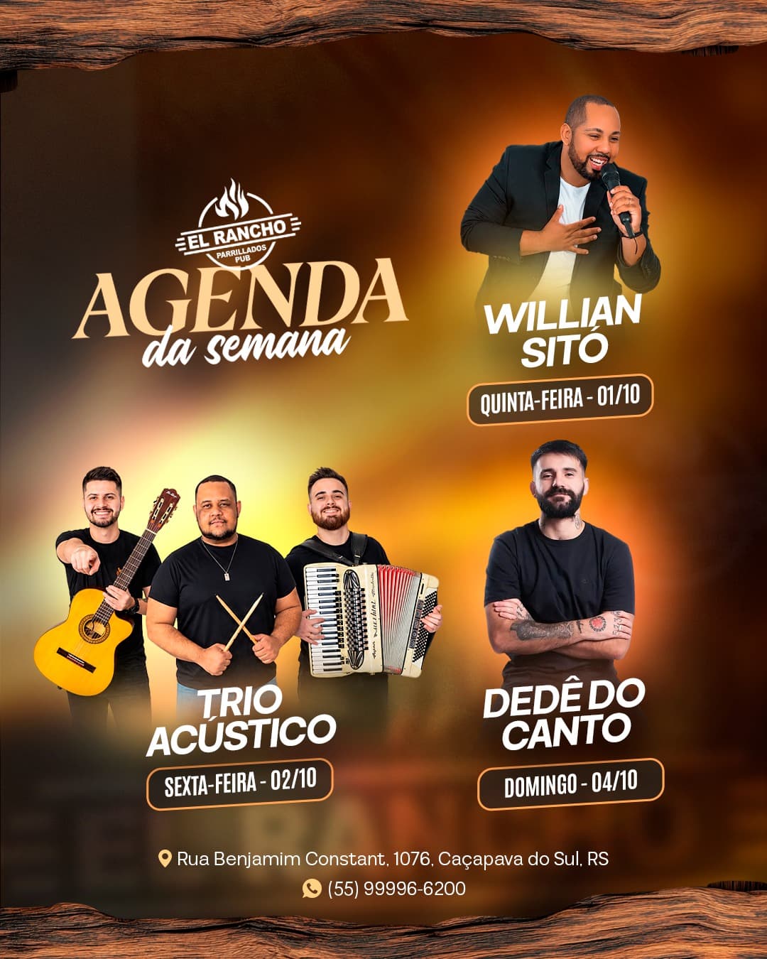 Flyer de Willian Sitó