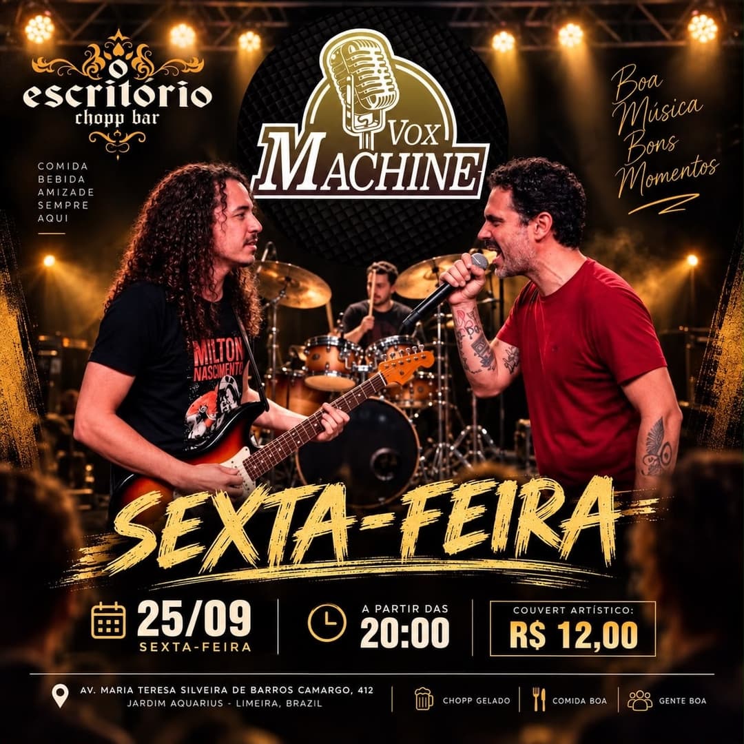 Flyer de Vox Machine