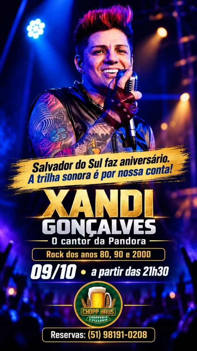 Flyer de Xandi Gonçalves