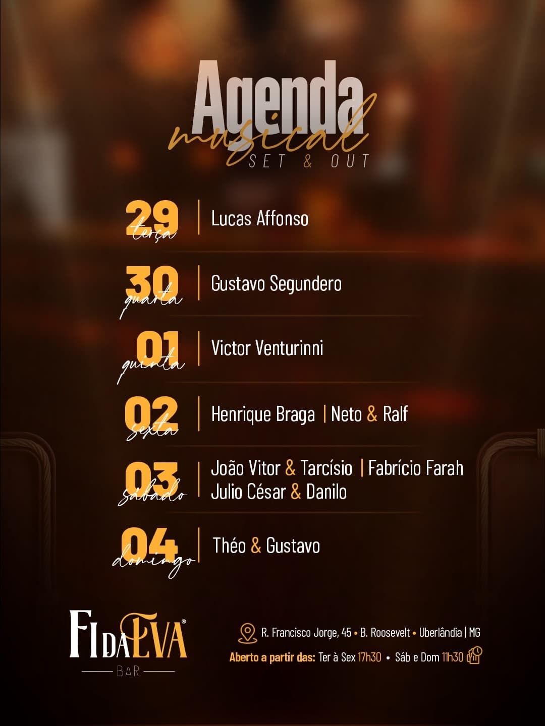 Flyer de Gustavo Segundero