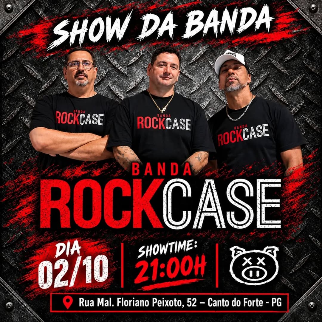 Flyer de Banda Rock Case