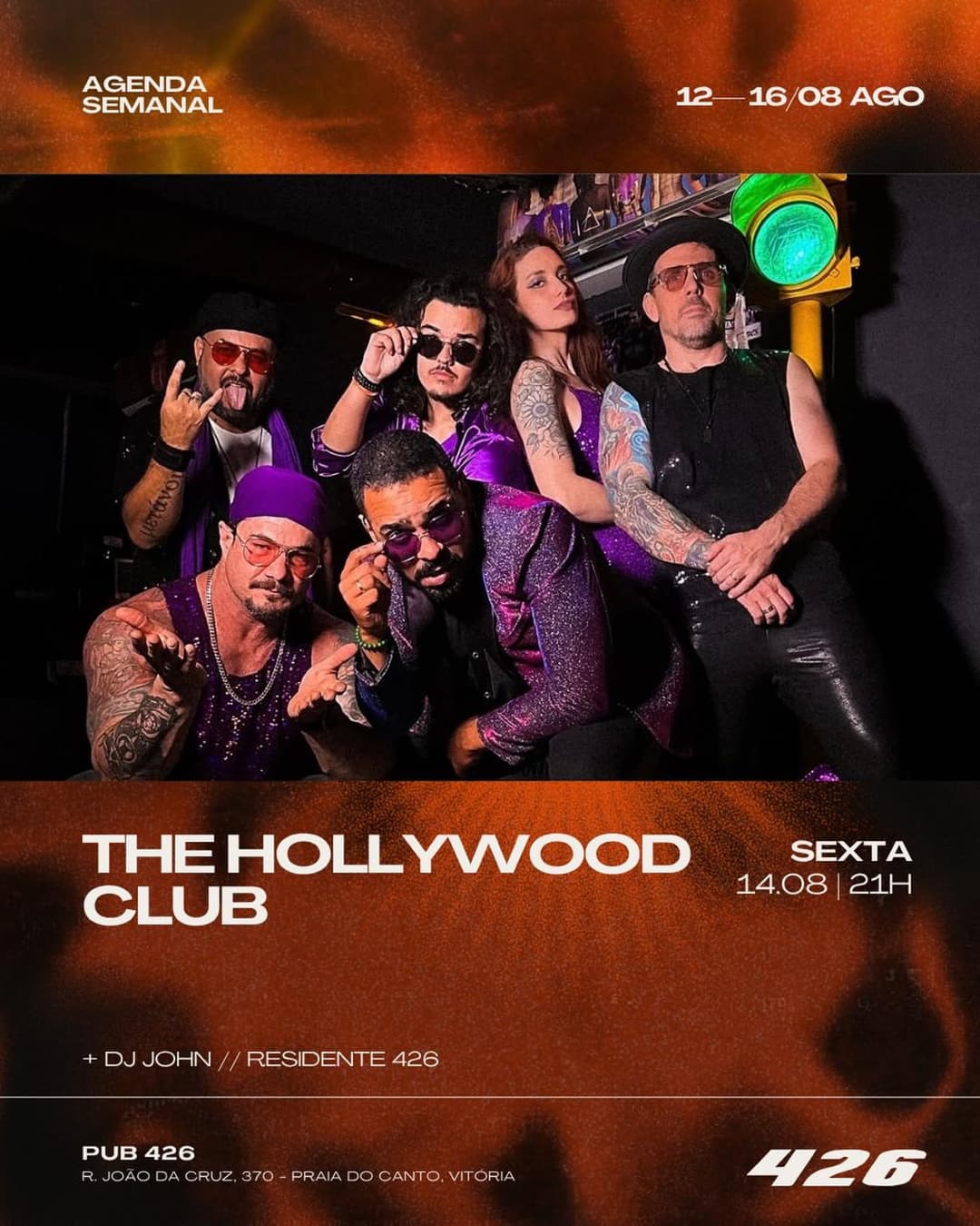 Flyer de The Hollywood Club
