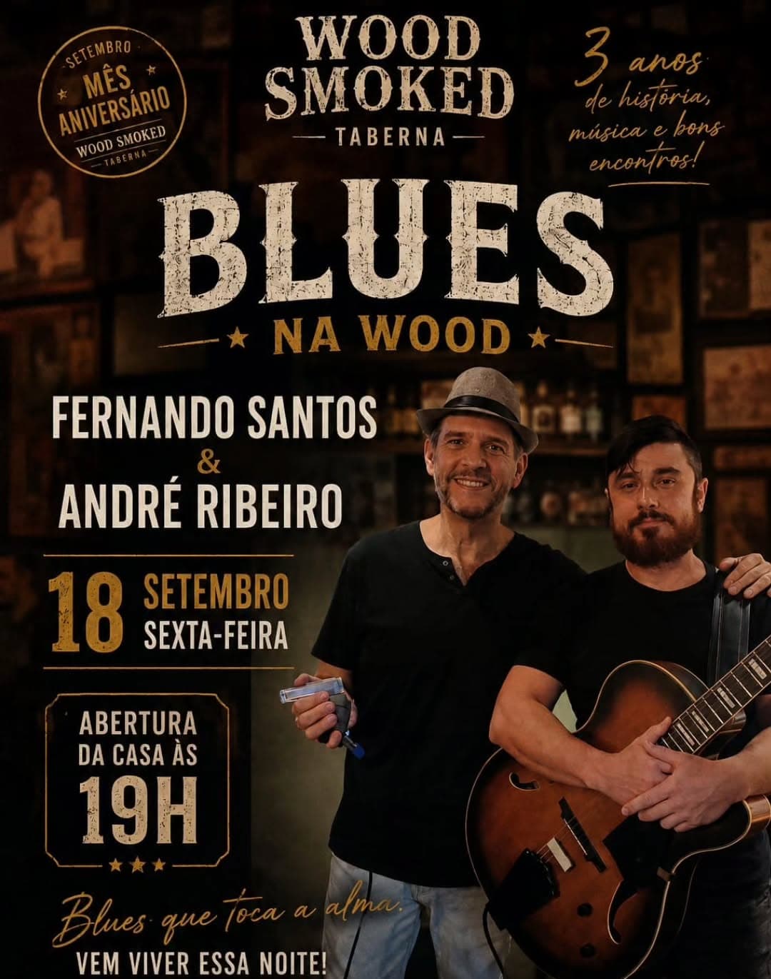 Flyer de Fernando Santos & André Ribeiro